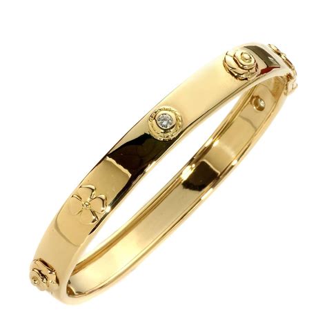 gold chanel bangle|chanel 18k gold jewelry.